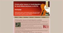 Desktop Screenshot of cambridgeguitartutor.com