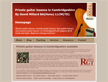 Tablet Screenshot of cambridgeguitartutor.com